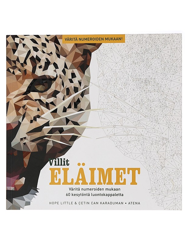 Villit eläimet : väritä numeroiden mukaan 60 kesytöntä luontokappaletta - Little, Hope - Kirja lahjaksi - 10105458087 - 0