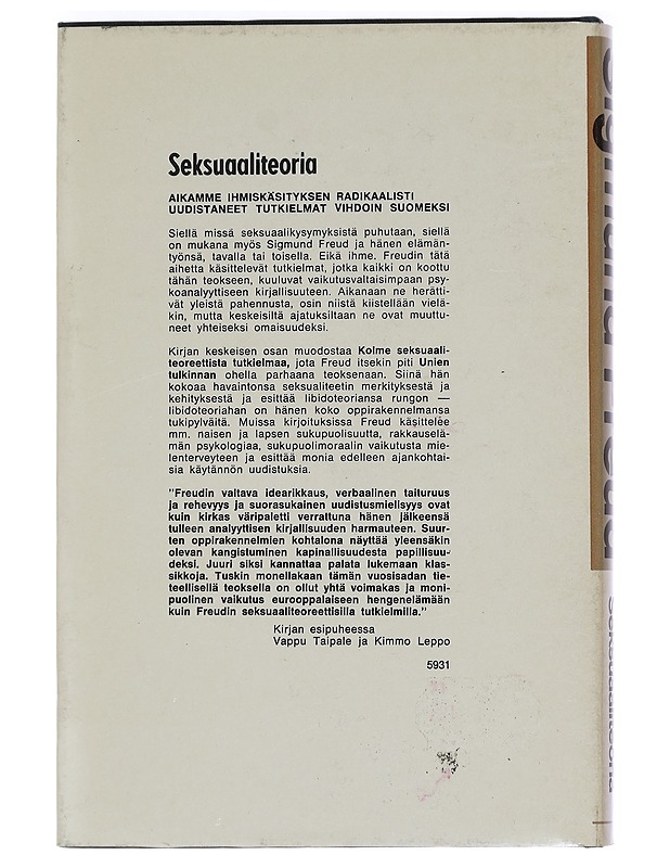 Seksuaaliteoria - Sigmund, Freud - Tietokirjat ja oppaat - 10105458107 - 1