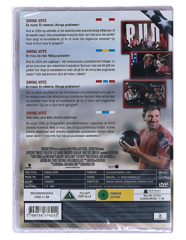 Swing Vote - DVD - DVD-elokuvat - 10105458115 - 1
