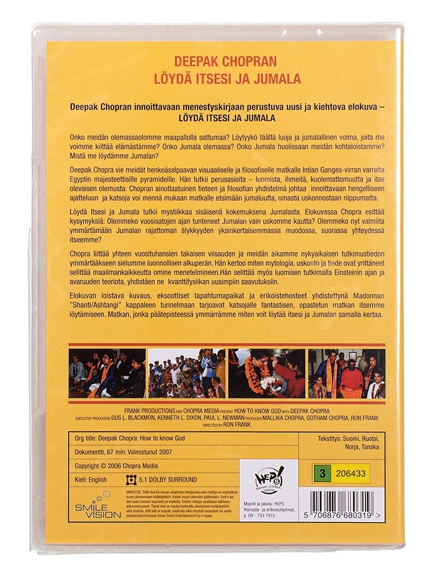 Deepak Chopra: How To Know God - DVD - DVD-elokuvat - 10105458148 - 1