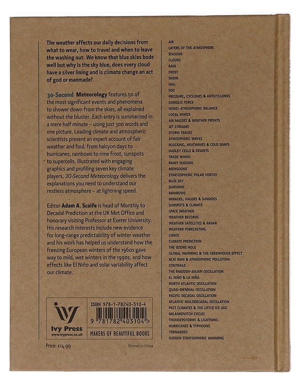 30-second Meteorology - Adam A. Scaife - Tietokirjat ja oppaat - 10105458180 - 1