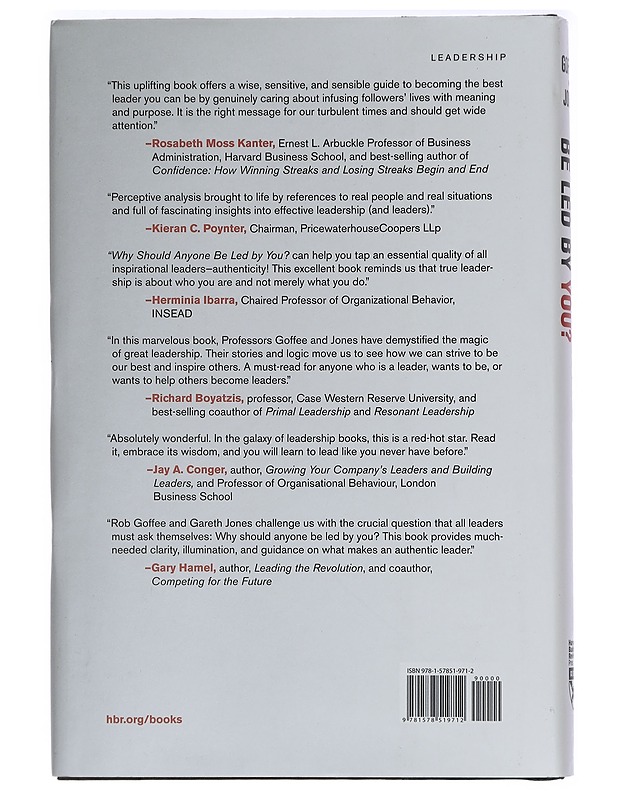Why should anyone be led by you? : what it takes to be an authentic leader - Goffee, Robert - Tietokirjat ja oppaat - 10105458217 - 1