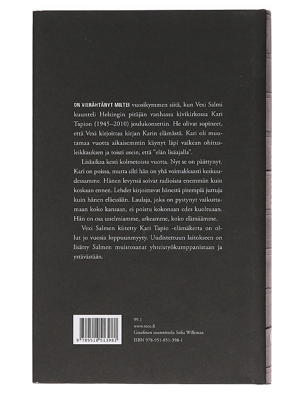 Kari Tapio : olen suomalainen - Vexi Salmi - Elämäkerrat ja muistelmat - 10105458238 - 1