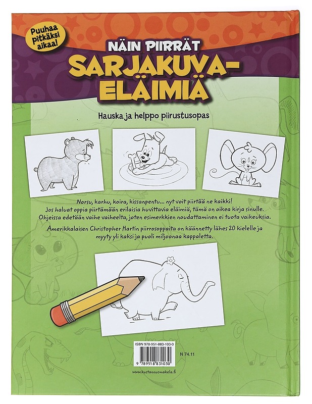 Näin piirrät sarjakuvaeläimiä : hauska ja helppo piirustusopas - Hart, Christopher - Tietokirjat ja oppaat - 10105458243 - 1