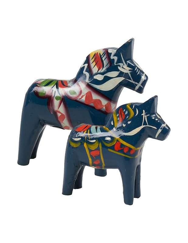 FÄRNÄS HEMSLÖJD Dalahäst puuhevoset, 2 kpl - Koriste-esineet - 10105458270 - 0