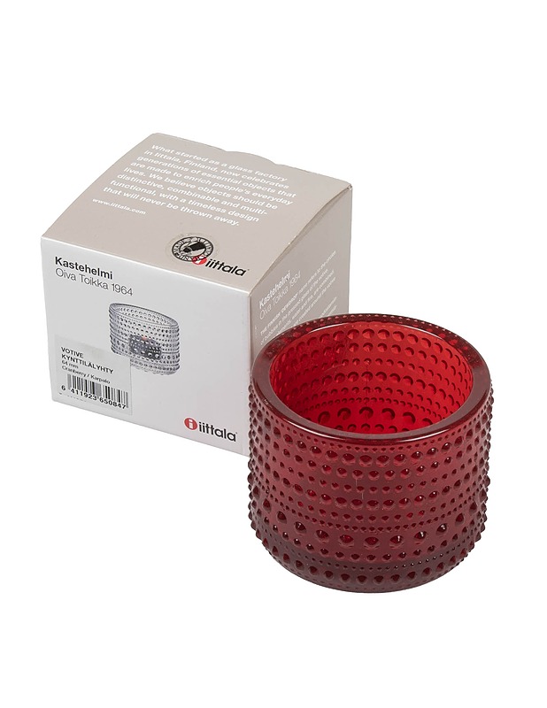 IITTALA Kastehelmi kynttilälyhty, karpalo - Designsuosikit - 10105458315 - 0