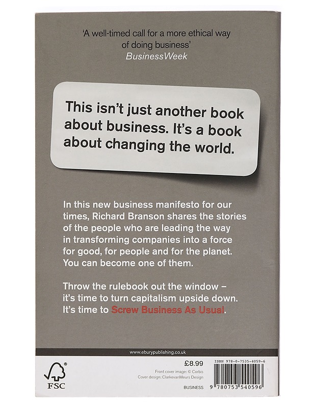 Screw Business As Usual - Branson, Richard - Tietokirjat ja oppaat - 10105458349 - 1