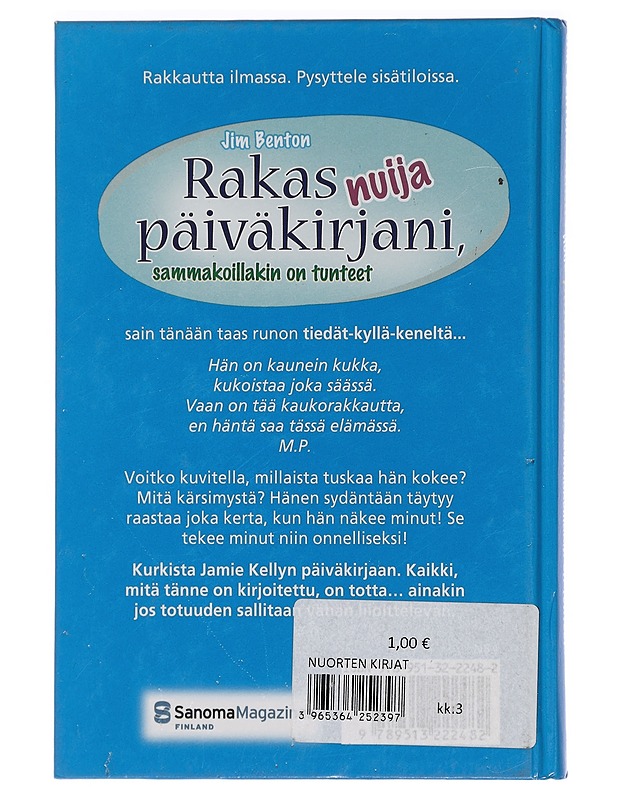 Rakas nuija päiväkirjani, sammakoillakin on tunteet - Benton, Jim - Nuorten kirjat - 10105458350 - 1
