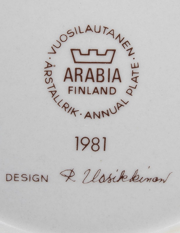 ARABIA Kalevala vuosilautanen 1981 - Designsuosikit - 10105458354 - 2