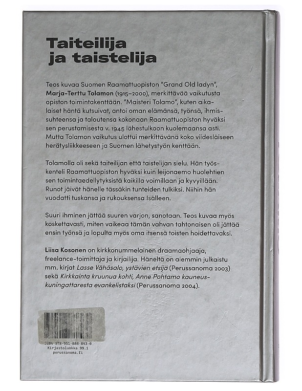 Marja-Terttu Tolamo, taiteilija ja taistelija - Liisa Kosonen - Elämäkerrat ja muistelmat - 10105458365 - 1