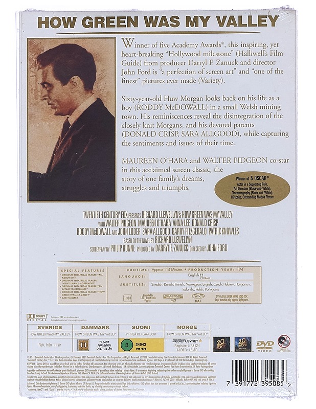 How green was my valley - DVD - DVD-elokuvat - 10105458398 - 1