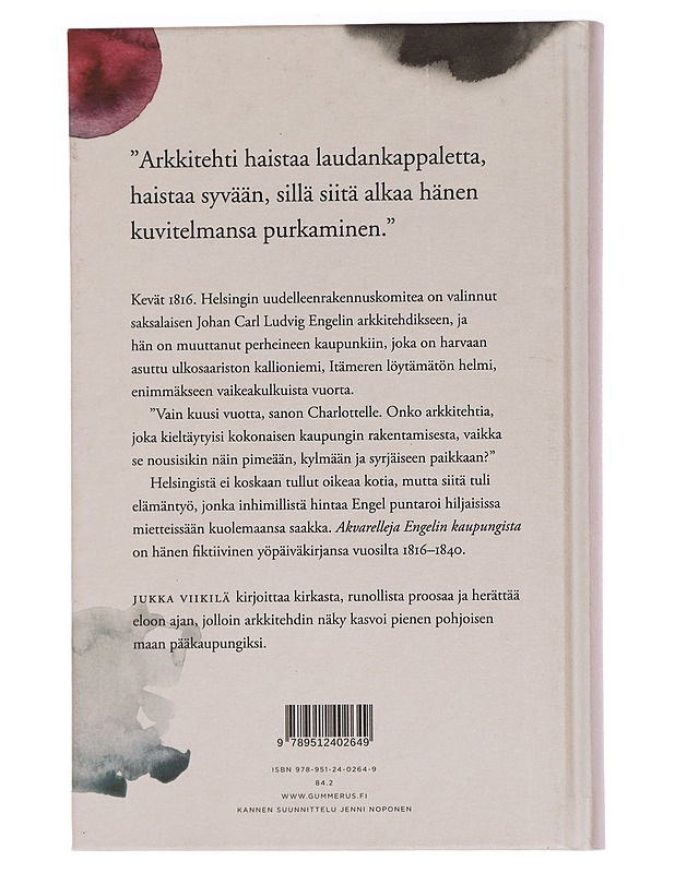 Akvarelleja Engelin kaupungista - Viikilä, Jukka - Romaanit ja novellit - 10105458440 - 1