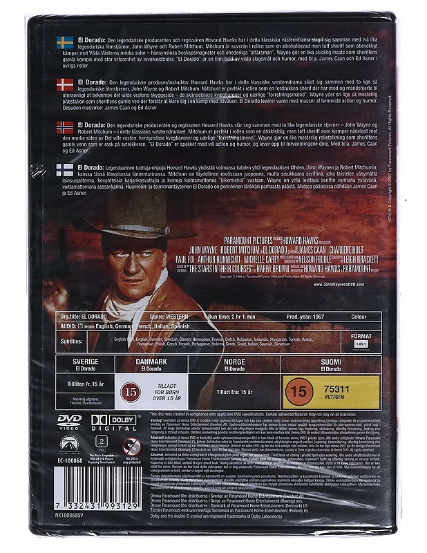 El Dorado - DVD	 - DVD-elokuvat - 10105458498 - 1