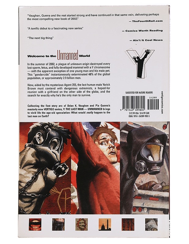Y: The Last Man, Vol. 1: Unmanned - Vaughan, Brian K. - Sarjakuvat - 10105458514 - 1