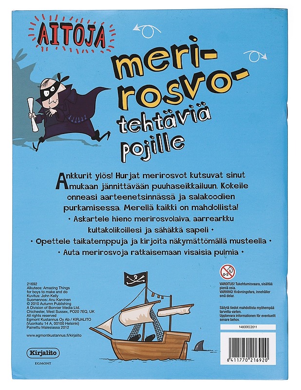 Merirosvotehtäviä pojille - Lastenkirjat - 10105458561 - 1