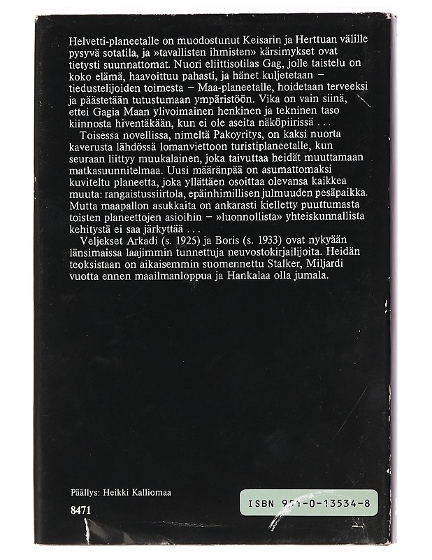 Poika helvetistä : kaksi pienoisromaania - Strugatski, Arkadi - Fantasia- ja scifi - 10105458602 - 1