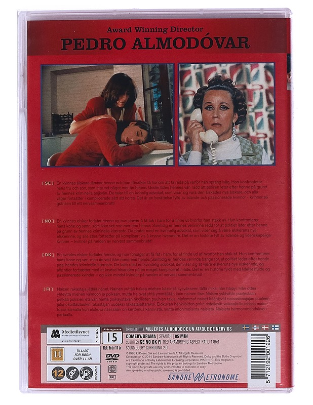 Women on the verge of nervous breakdown - DVD - DVD-elokuvat - 10105458618 - 1