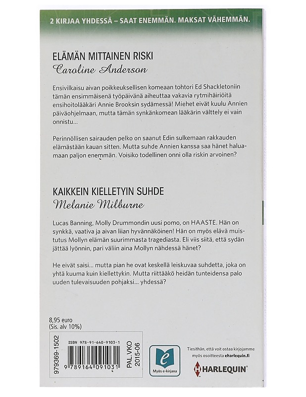 Elämän mittainen riski - Anderson, Caroline - Romaanit ja novellit - 10105458624 - 1