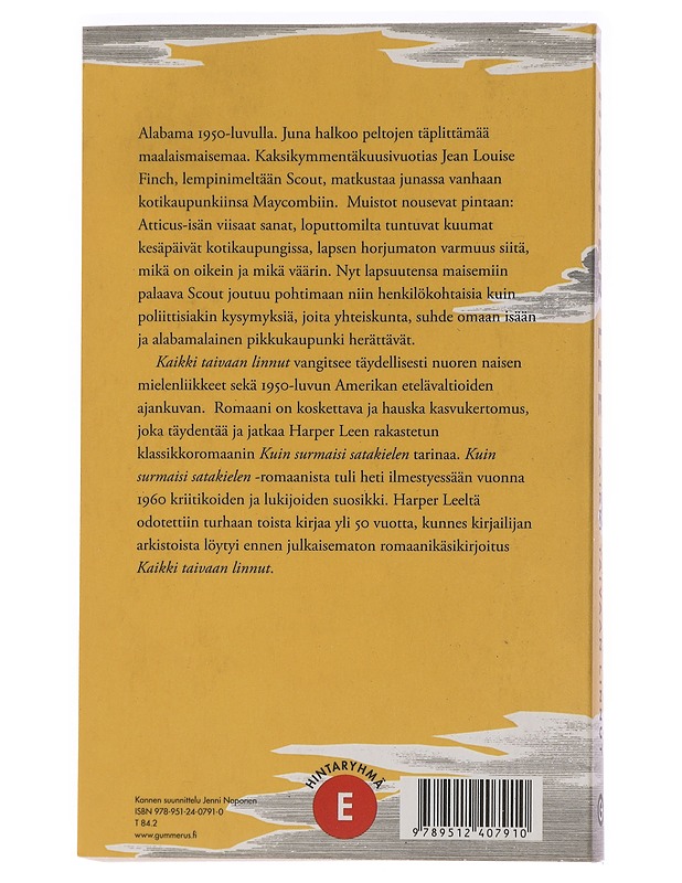 Kaikki taivaan linnut - Lee, Harper - Romaanit ja novellit - 10105458634 - 1