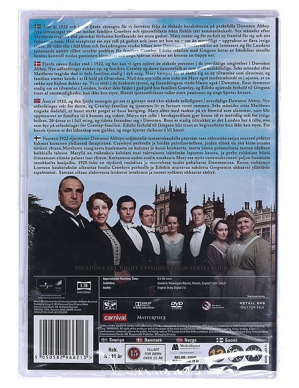 Downton Abbey, Series 4 - DVD - DVD-elokuvat - 10105458656 - 1