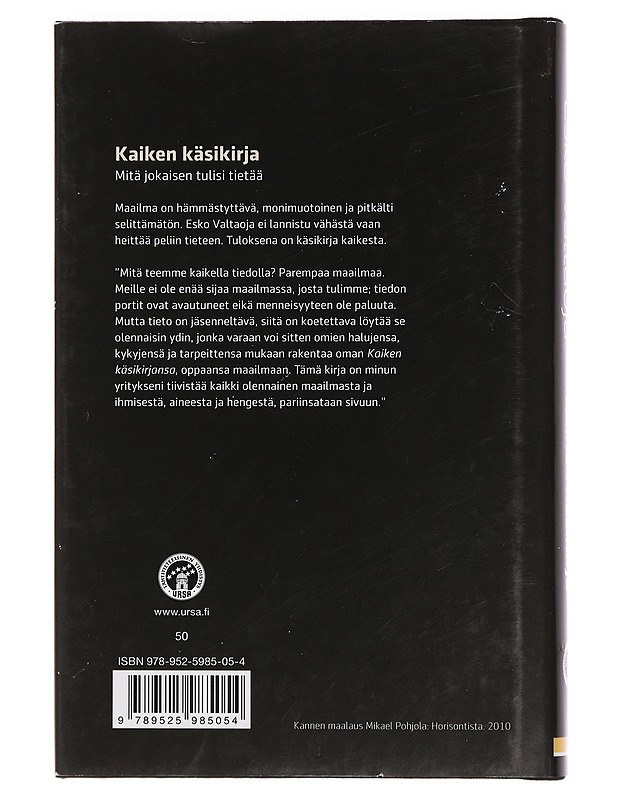 Kaiken käsikirja : mitä jokaisen tulisi tietää? - Esko Valtaoja - Historiakirjat - 10105458710 - 1