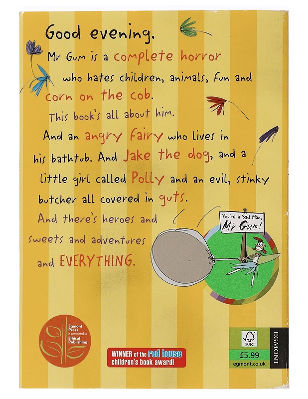 You're a Bad Man, Mr Gum! - Andy Stanton - Nuorten kirjat - 10105458726 - 1