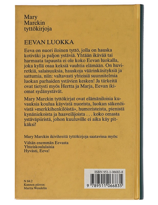 Eevan luokka - Mary Marck - Romaanit ja novellit - 10105458829 - 1