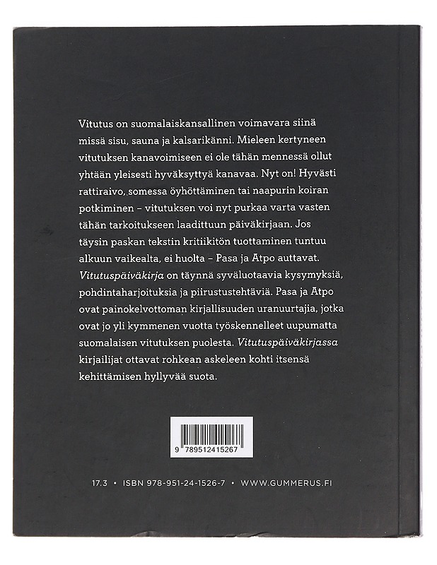 Vitutuspäiväkirja - Pasa - Harrastekirjat - 10105458848 - 1