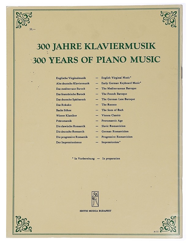 300 Years of Piano Music - The Meriterranean Baroque - Tietokirjat ja oppaat - 10105458862 - 1