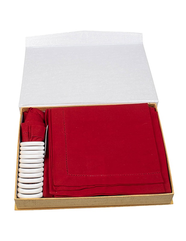 HEMTEX lautasliina, 12 kpl + renkaat - Pöytäliinat - 10105458877 - 0