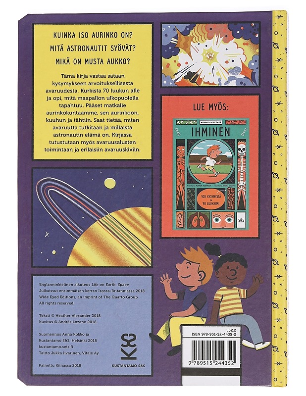Avaruus - Alexander, Heather - Lastenkirjat - 10105458882 - 1