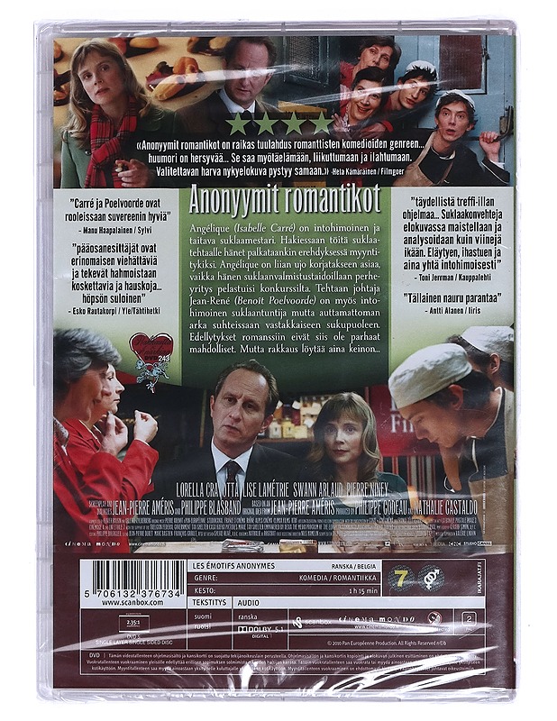 Anonyymit romantikot - DVD - DVD-elokuvat - 10105458928 - 1