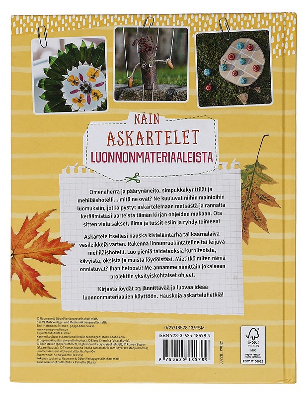 Näin askartelet luonnonmateriaaleista - Fischer, Anita - Lastenkirjat - 10105458950 - 1