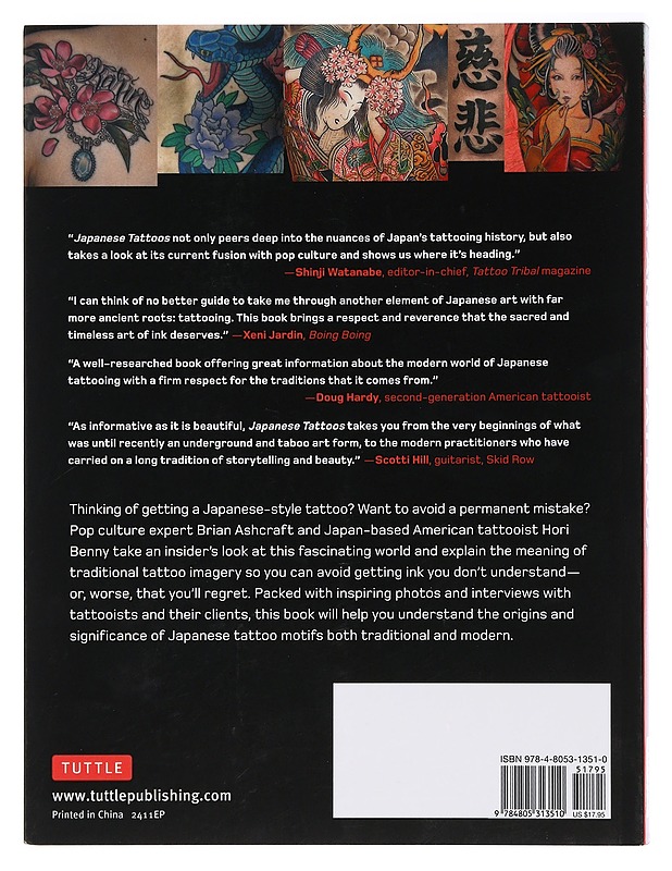 Japanese tattoos : history, culture, design - Ashcraft, Brian - Tietokirjat ja oppaat - 10105458962 - 1