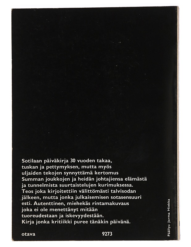 Talvisodan päiväkirja - Wolf H. Halsti - Elämäkerrat ja muistelmat - 10105458969 - 1