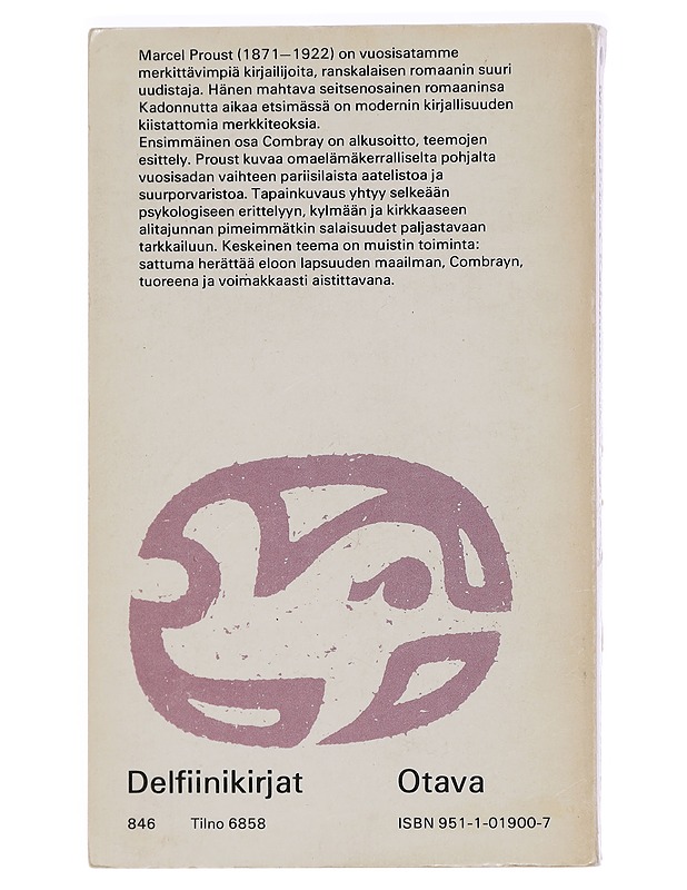 Kadonnutta aikaa etsimässä: Swannin tie: Combray - Proust, Marcel - Romaanit ja novellit - 10105458980 - 1