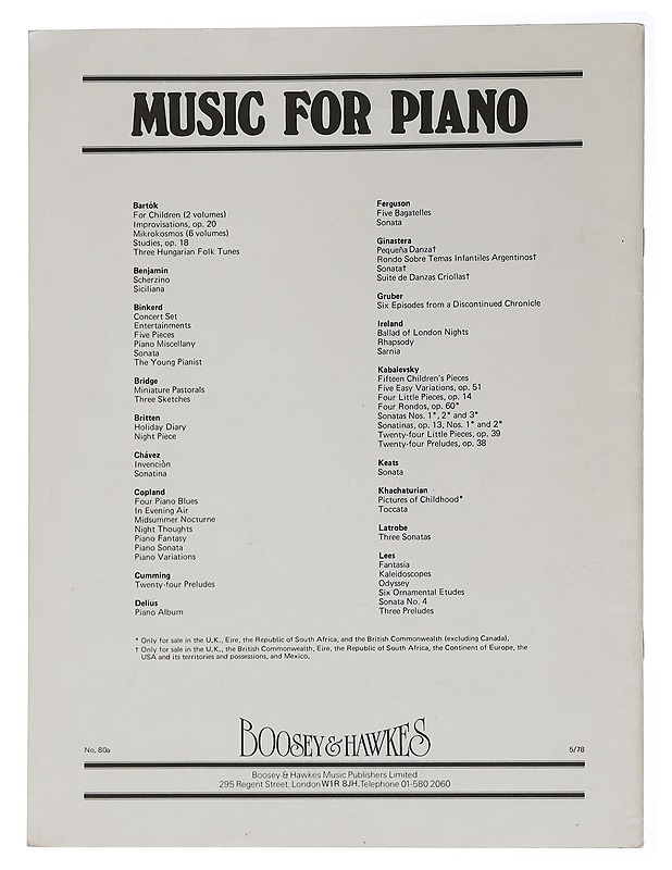 Fifteen Children´s Pieces Piano Solo - D. Kabalevsky - Tietokirjat ja oppaat - 10105459003 - 1