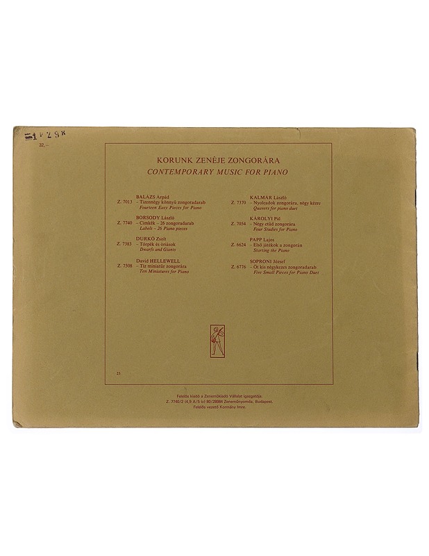 Labels 26 Piano Pieces - Borsody - Tietokirjat ja oppaat - 10105459018 - 1