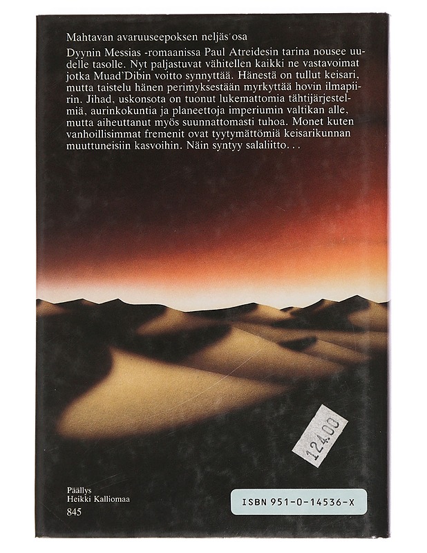 Dyynin Messias - Herbert, Frank - Fantasia- ja scifi - 10105459056 - 1