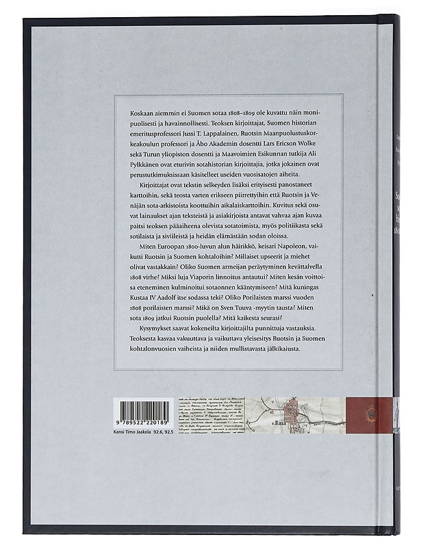 Suomen sodan historia 1808-1809 - Lappalainen, Jussi T. - Historiakirjat - 10105459072 - 1