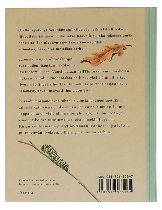 Suomalainen eläinhoroskooppi - Sirkku Linnea - Harrastekirjat - 10105459085 - 1