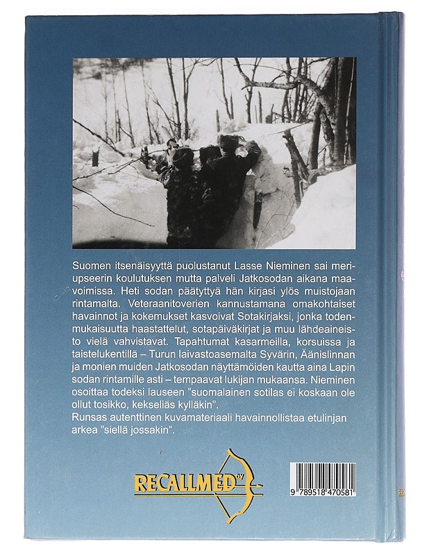 Sotakirja : merisotilas jalkaväen saappaissa - Lasse Nieminen - Elämäkerrat ja muistelmat - 10105459135 - 1