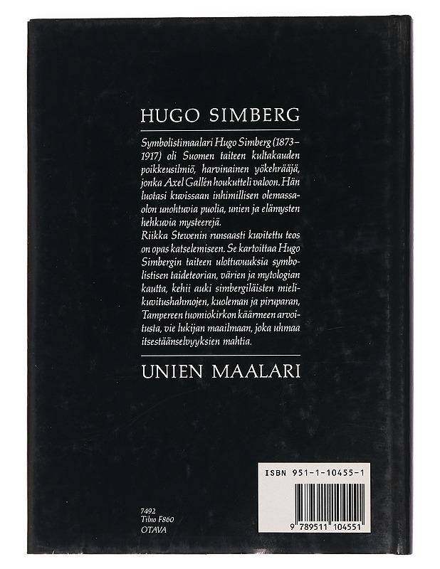 Hugo Simberg - unien maalari - Stewen, Riikka - Historiakirjat - 10105459166 - 1