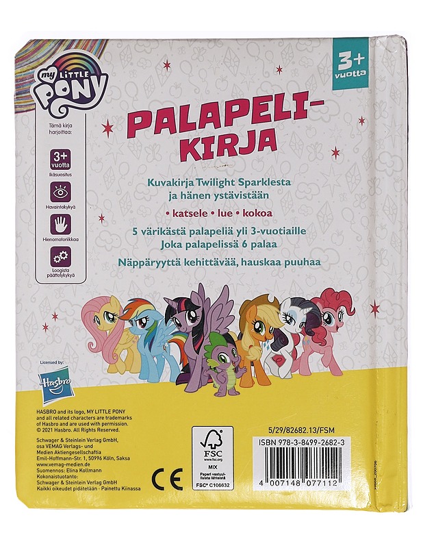 My ltitle pony: palapelikirja - HASBRO - Lastenkirjat - 10105459170 - 1