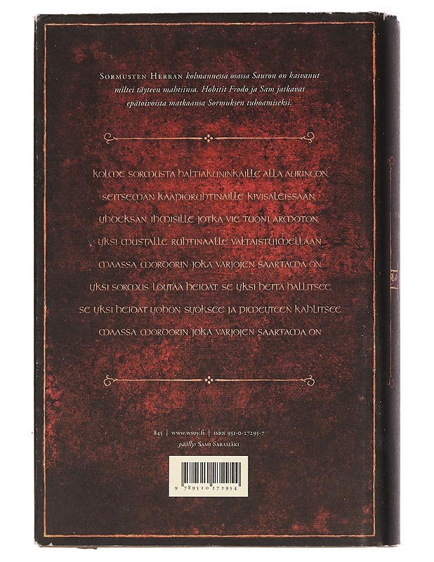 Taru sormusten herrasta. 3, Kuninkaan paluu - Tolkien, J. R. R. - Fantasia- ja scifi - 10105459174 - 1