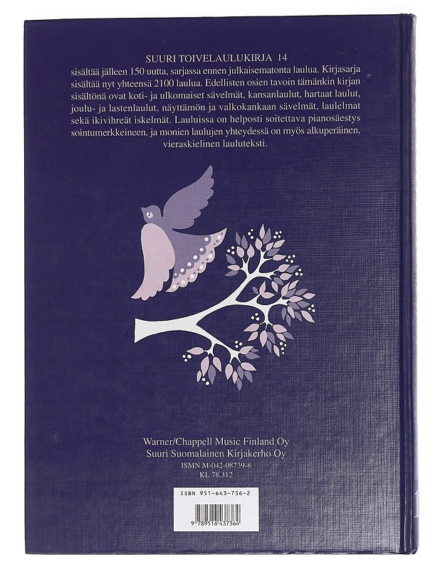 Suuri toivelaulukirja 14 - Uusitalo, Heikki - Joulukirjat - 10105459219 - 1