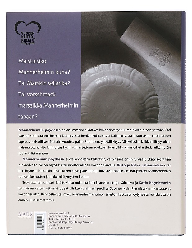 Mannerheimin pöydässä - Risto Lehmusoksa - Elämäkerrat ja muistelmat - 10105459233 - 1