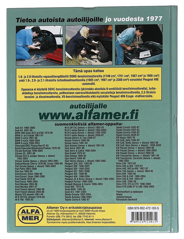 Peugeot 406 1996-2004 : korjausopas - Coombs, Mark - Tietokirjat ja oppaat - 10105459236 - 1