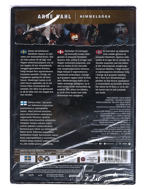 Arne Dahl: Himmelsöga - DVD - DVD-elokuvat - 10105459234 - 1