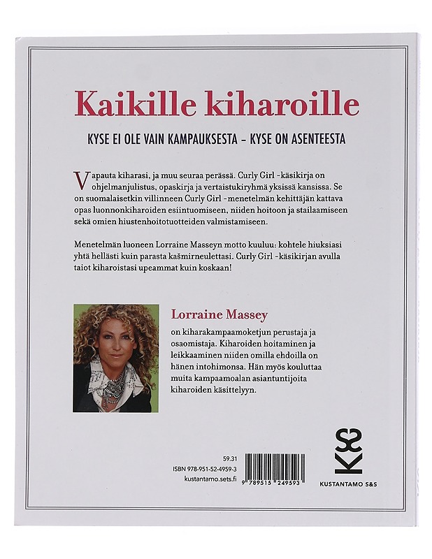 Curly Girl -käsikirja - Massey, Lorraine - Harrastekirjat - 10105459249 - 1